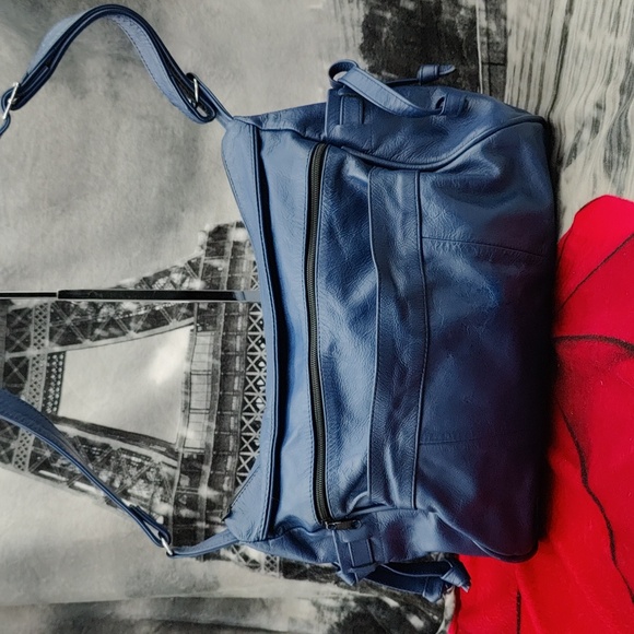 Handbags - Blue/Purple Leather Bag